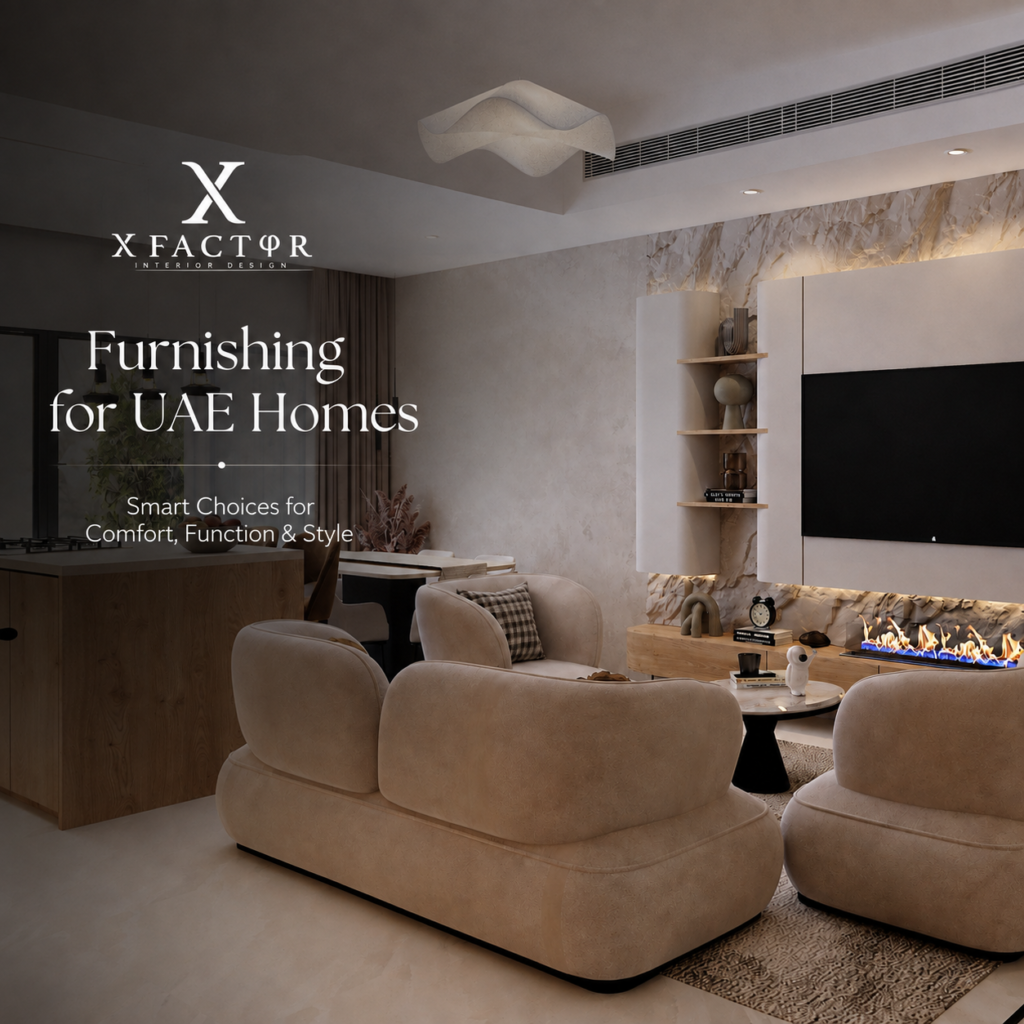 Furnishing for UAE Homes by X Factor Designs