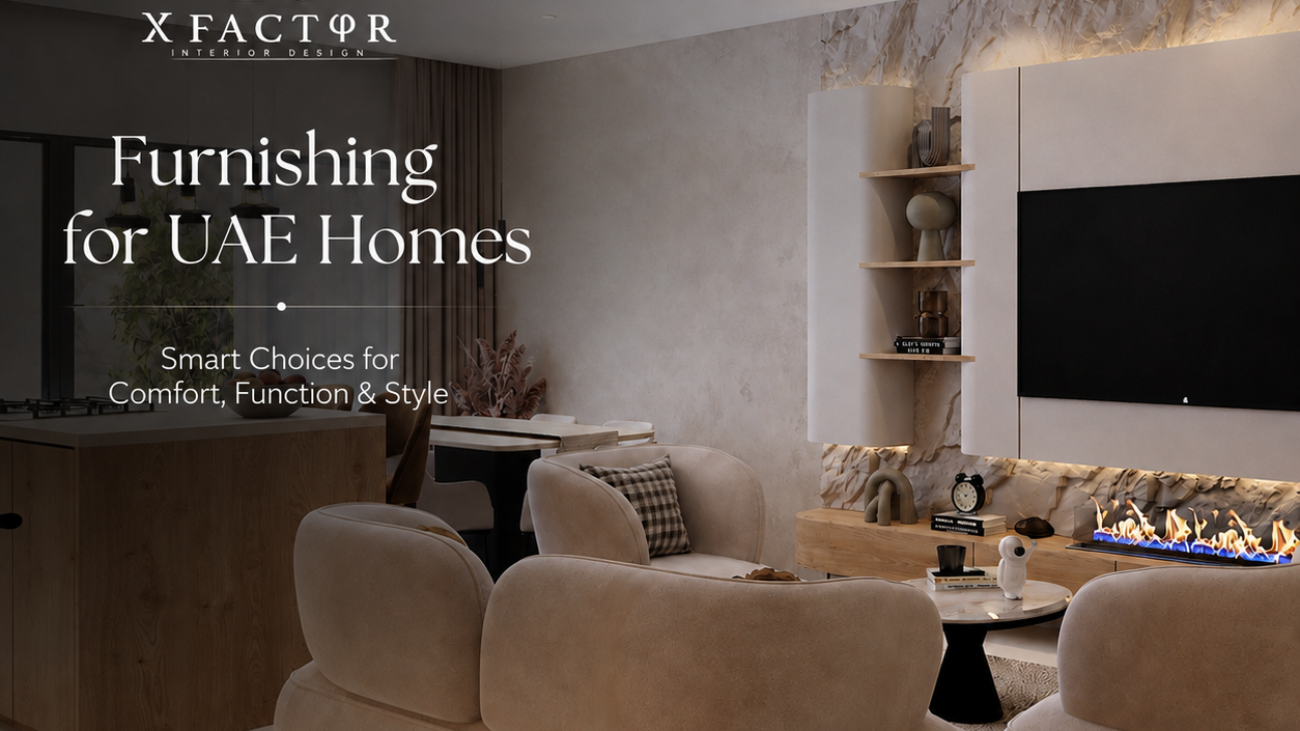 Furnishing for UAE Homes by X Factor Designs