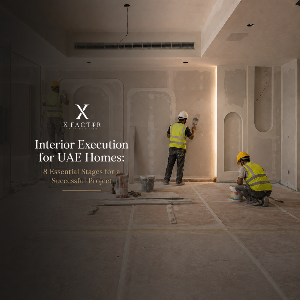 Interior Execution for UAE Homes by X Factor Designs